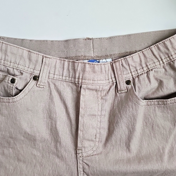 80's 90's DG2 by Diane Gilman, Beautiful Vintage Pull On Beige Jeans , Size M - Picture 16 of 16